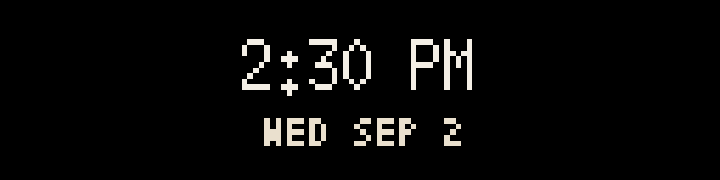 Clock mode on the board